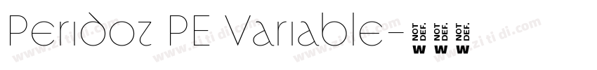 Peridot PE Variable字体转换